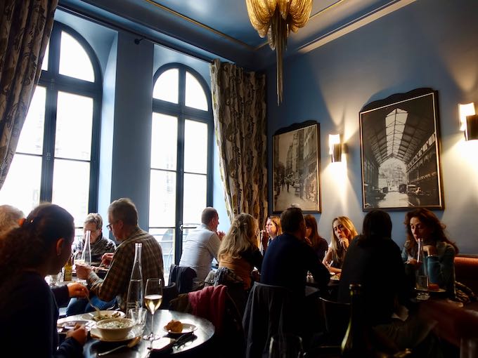 Upstairs dining room at Chez la Vieille