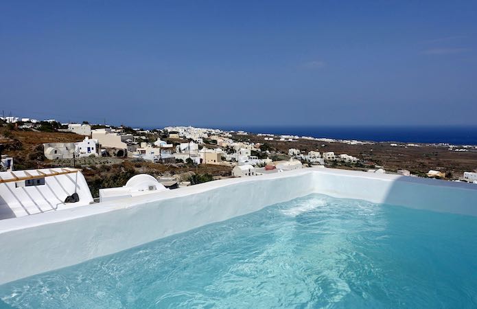 A private plunge pool at Sophia Boutique Hotel