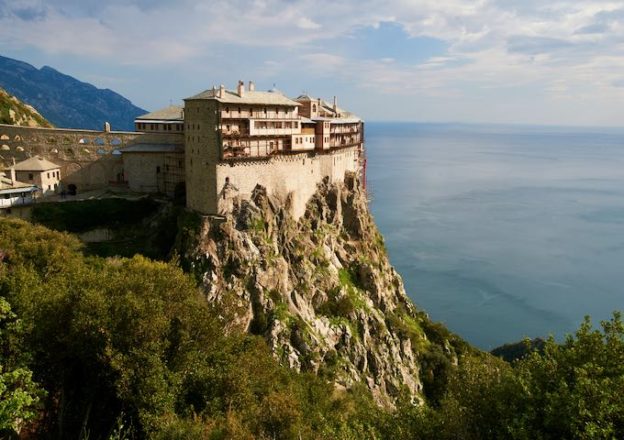 Mount Athos In Halkidiki, Greece