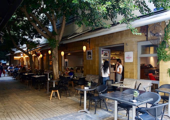 Sidewalk cafes in Kolonaki