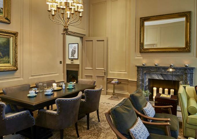 The Townhouse Suite has a large dining area.