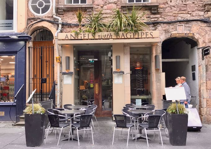 Angels With Bagpipes serves modern Scottish fare.