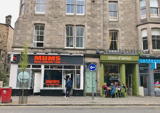 Mums is locally popular for Scottish comfort food.