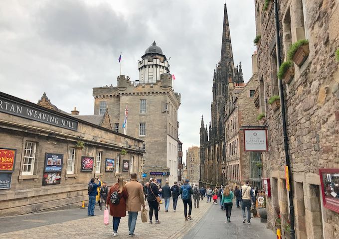 The Royal Mile is Old Town's most famous street.
