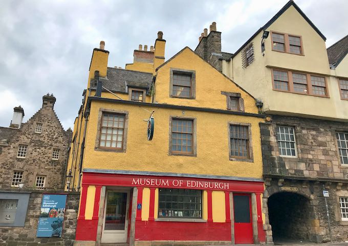 The Museum of Edinburgh showcases the city's history.
