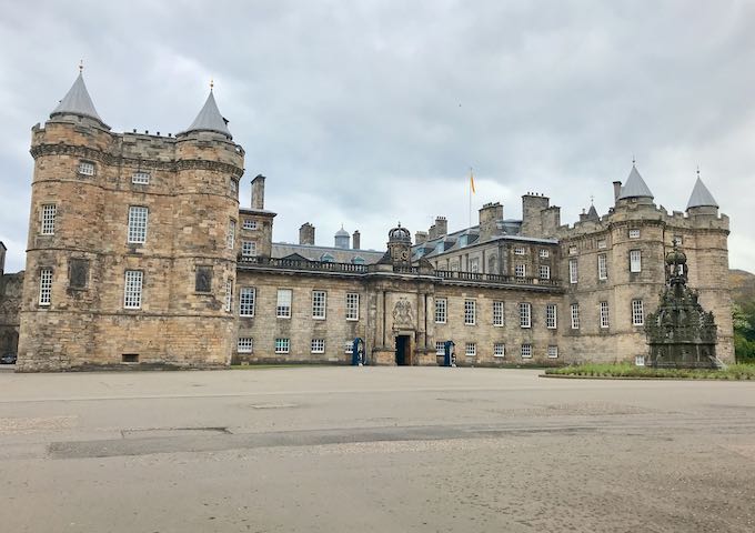 Palace of Holyroodhouse is the official home of the British Queen.