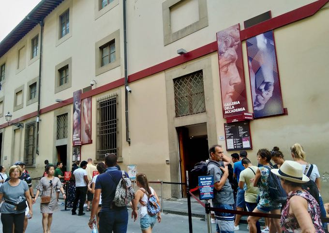 Michelangelo’s David can be found at Galleria dell’Accademia nearby.