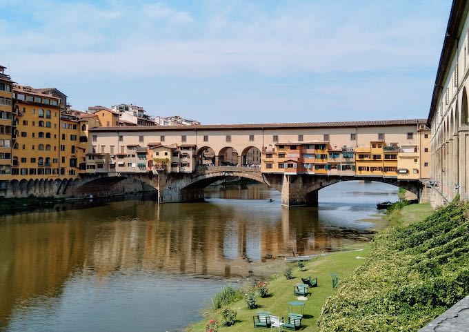 The Ponte Vecchio is just a short walk south.
