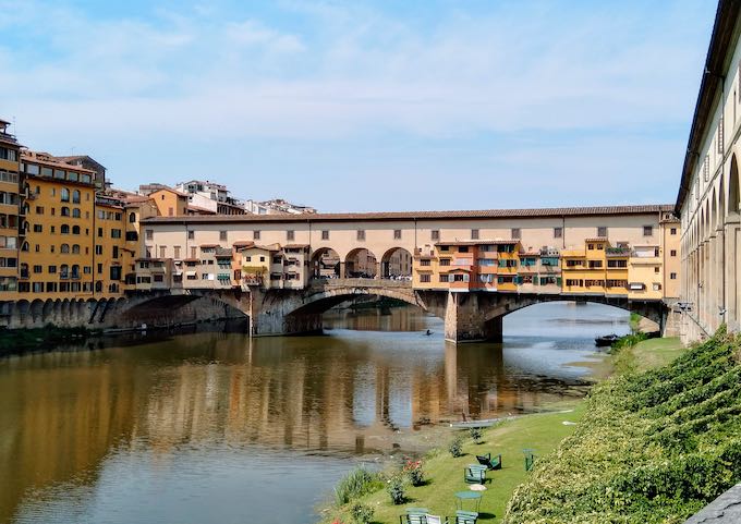 The Ponte Vecchio is just a short walk south.