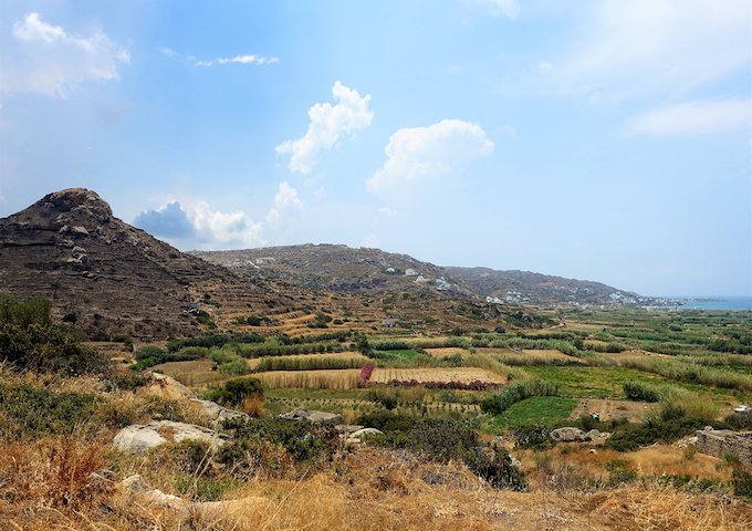 Farms and mountains in Naxos