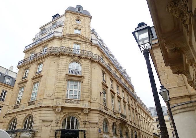 Exterior view of Grand Hôtel du Palais Royale in Paris