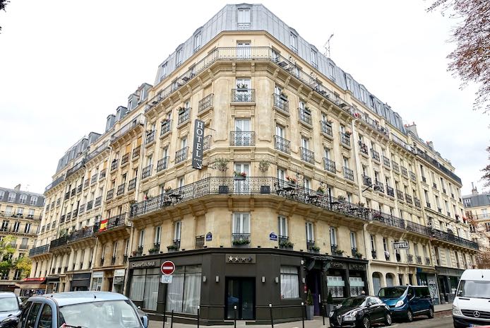Exterior of Gardette Park Hotel in Paris