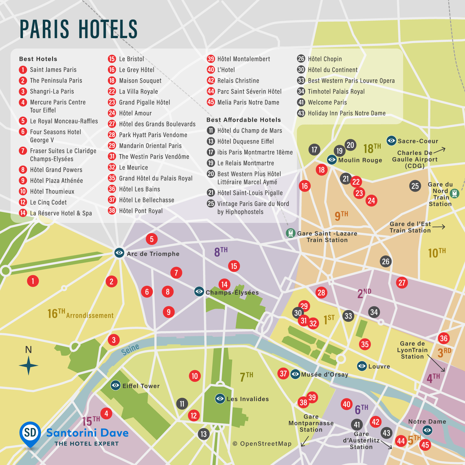 Hilton Hotels Paris France Map - Map of world