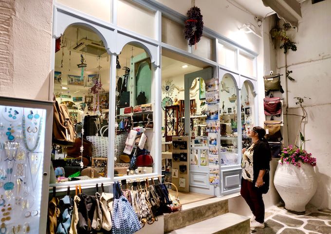 A shop in Naoussa, Paros