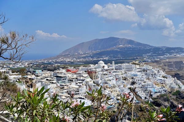 View of Fira, the capital of Santorini
