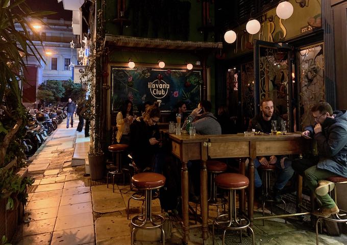 The 7 Jokers Bar in Athens