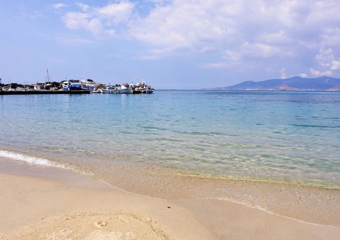 Agia Anna Beach in Naxos, Greece