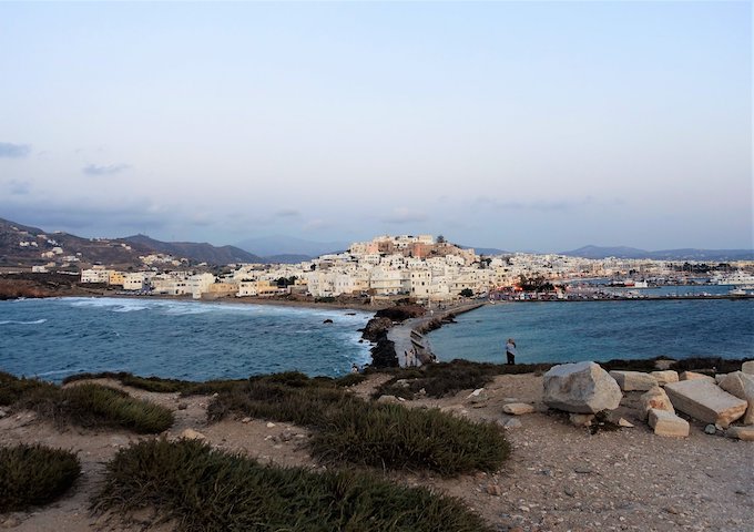 View of Naxos Town from Apollo Temple