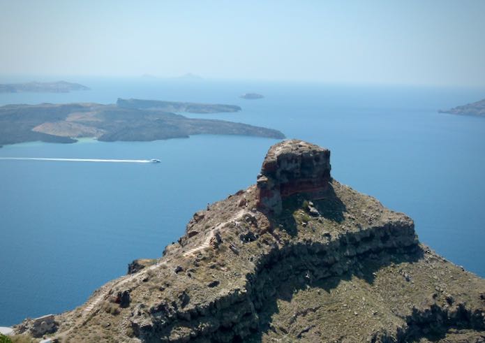 View of Skaros Rock in Imerovigli