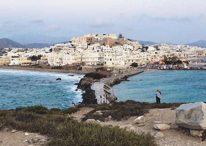 Naxos Town view from Apollo Temple