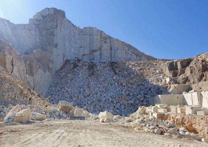 A marble quarry in Naxos