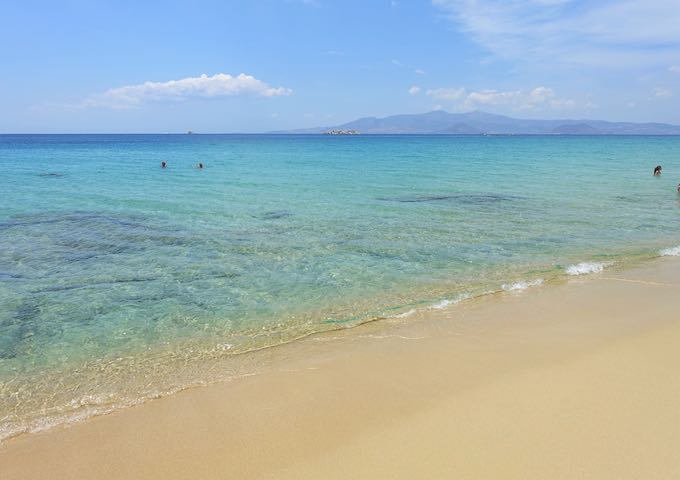 Plaka Beach in Naxos