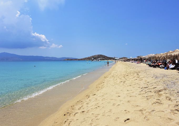 Agios Prokopios Beach in Naxos