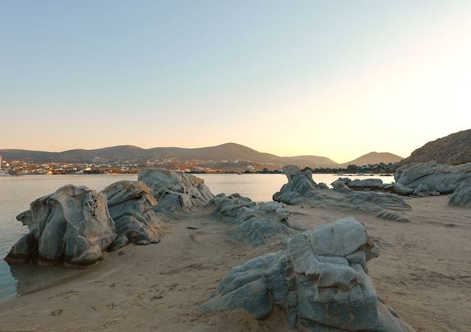 Kolymbithres Beach is the most famous beach in Paros