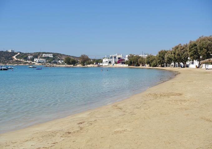 Aliki Beach in Paros, Greece