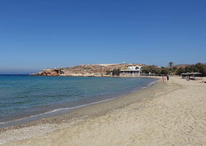 Parasporos Beach in Paros, Greece