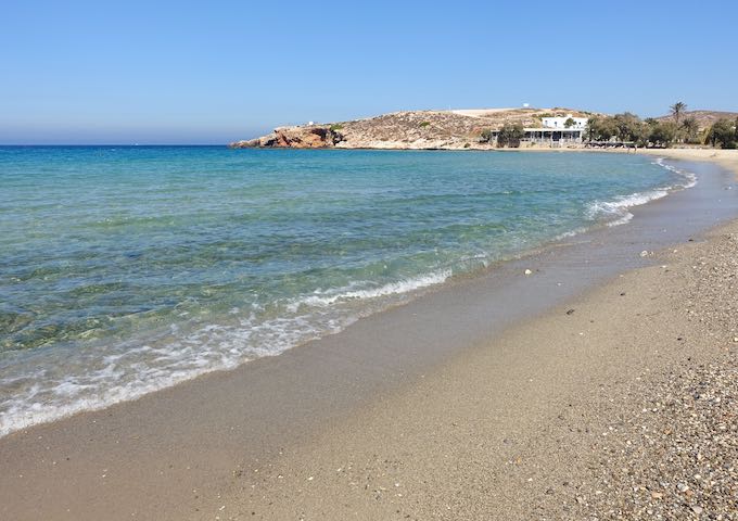 Parosporos Beach in Paros, Greece
