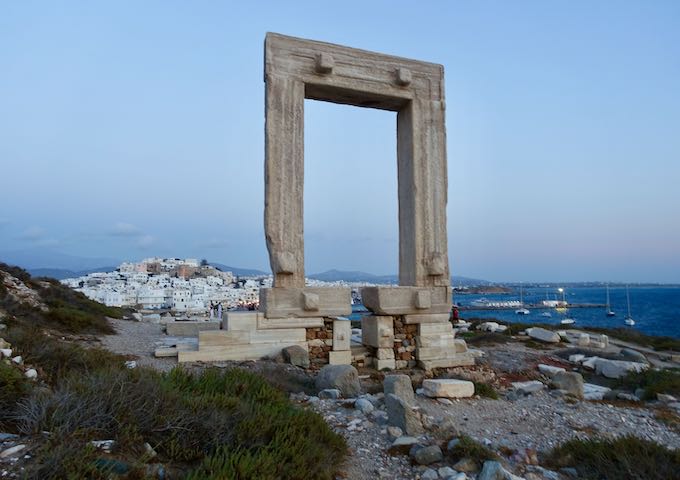 Apollo Temple and the port of Naxos Town