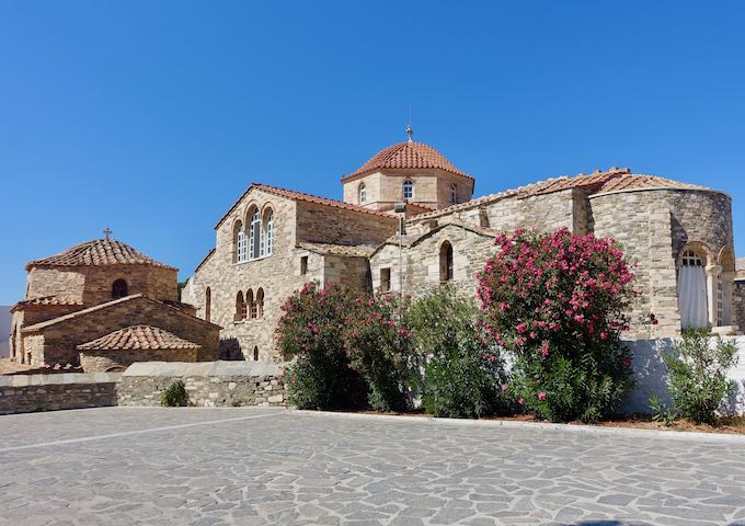 Panagia Ekatontapiliani, the Church of 100 Doors, in Parikia, Paros