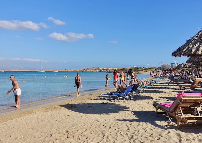 Santa Maria Beach in Paros