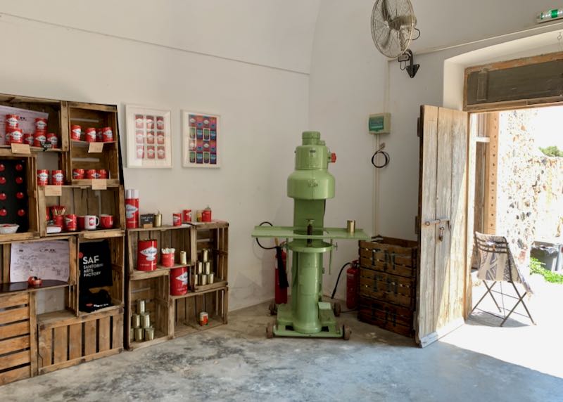 Tomato Museum in Santorini.