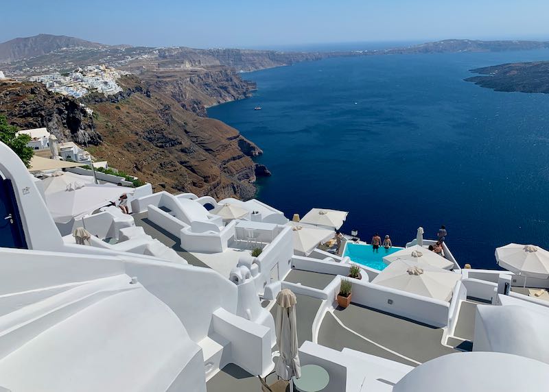 Hotel with Caldera View in Santorini, Greece