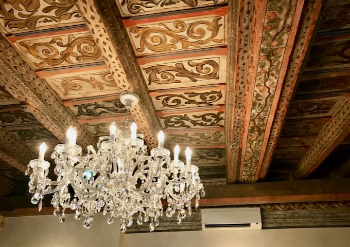 The painted ceiling is gorgeous.