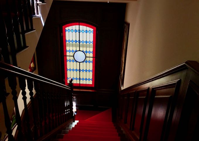 Even the staircase has a great ambience.