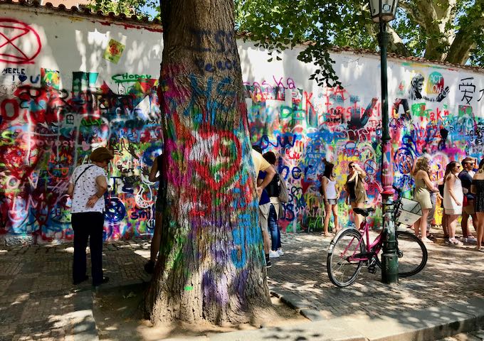 John Lennon wall is dedicated to peace.