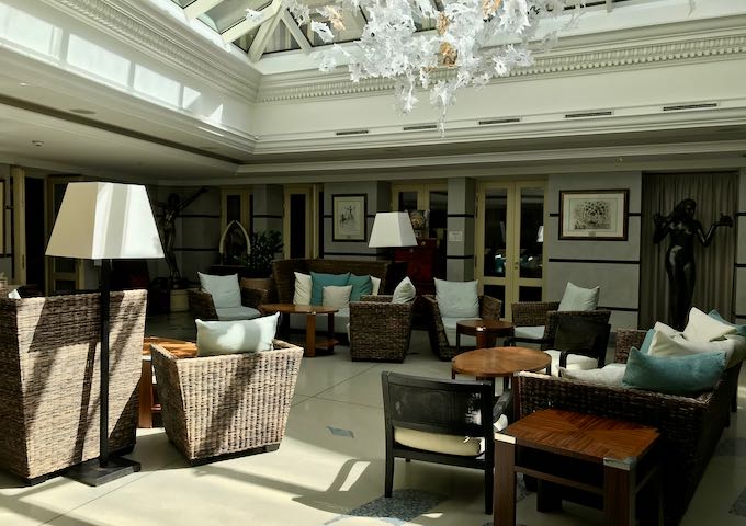 The atrium lounge is a great place to relax in.