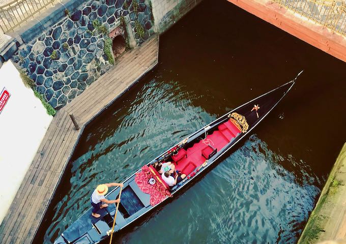 There are Venetian style river tours on offer.