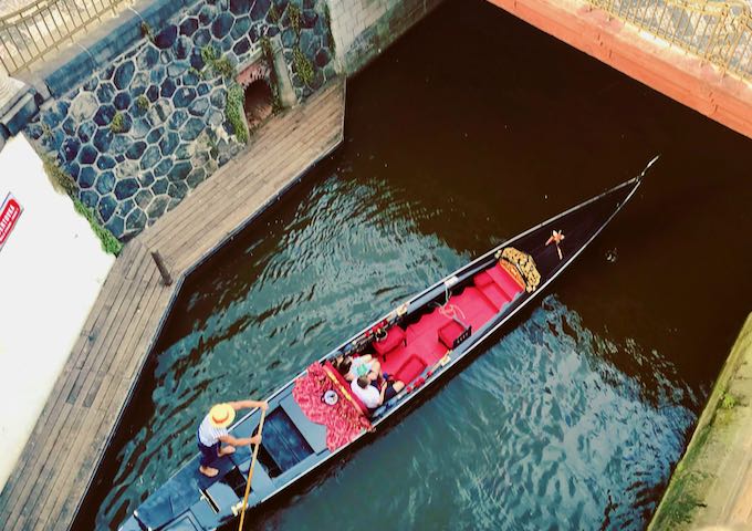There are Venetian style river tours on offer.
