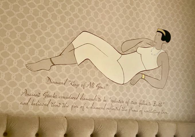 Each room has a unique name-related painting.