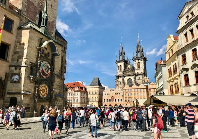 Free walking tours start from the Astronomical clock.