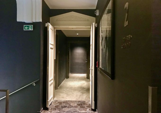 The hallways are elegant as well.