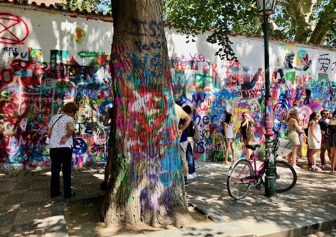 John Lennon wall is dedicated to peace.
