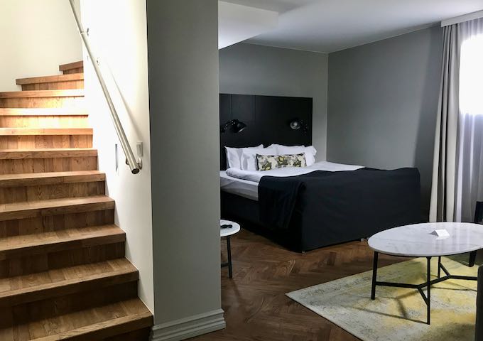The Tower Suite is split-level and grand.