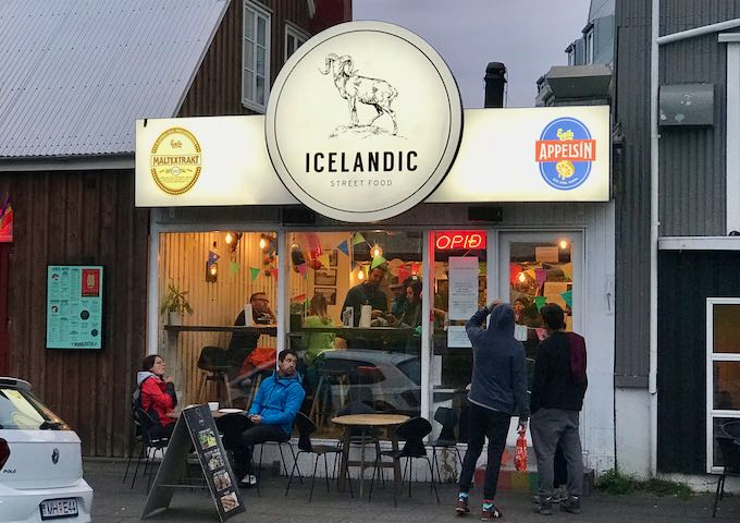 Icelandic Street Food serves great local dishes.