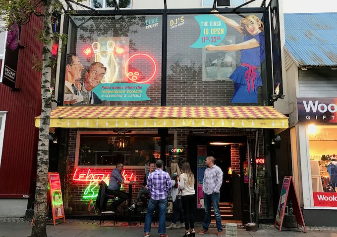 Grungy Lebowski Bar is popular for its White Russians.