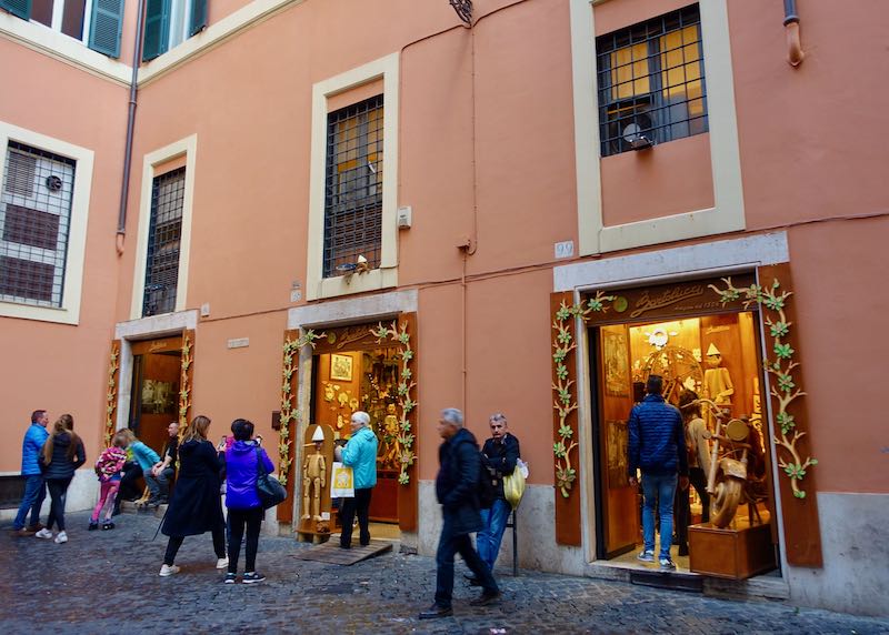Bartolucci shop in Rome